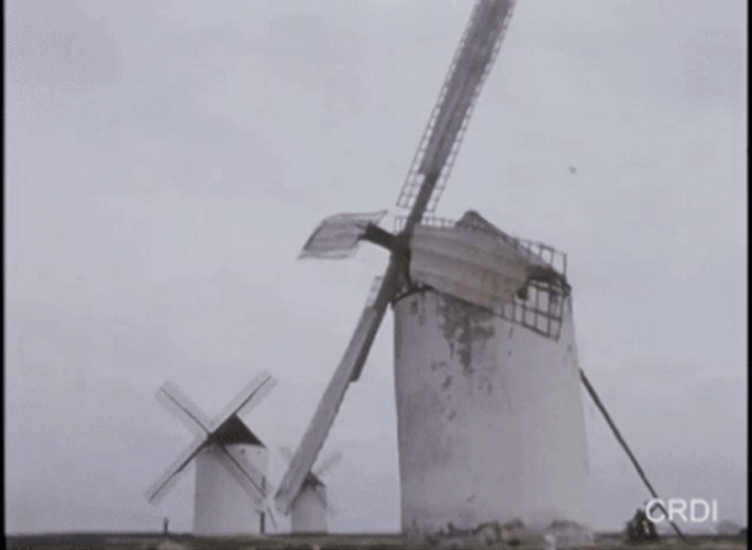 Vintage Wind Turbine GIF