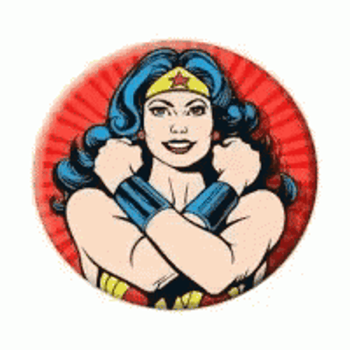 Vintage Wonder Woman Logo GIF