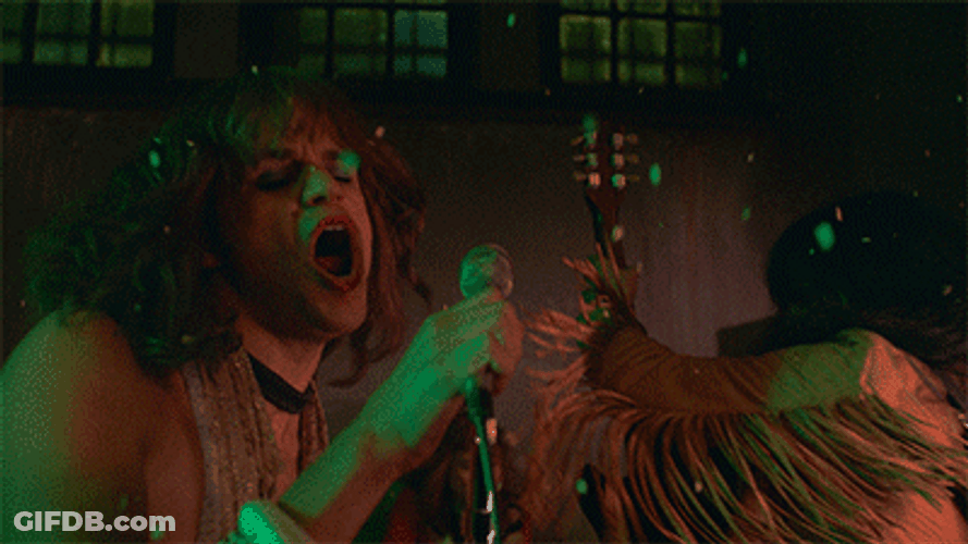 Vinyl Rock Band Singing 70S Group GIF