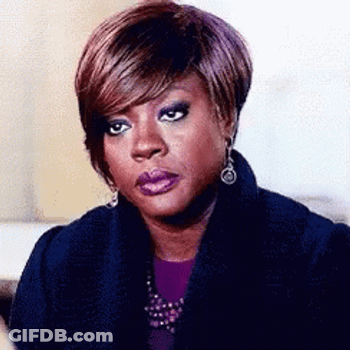 Viola Davis Rolls Eyes GIF