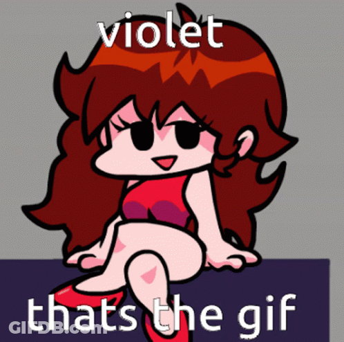 Violet Cartoon Girl GIF