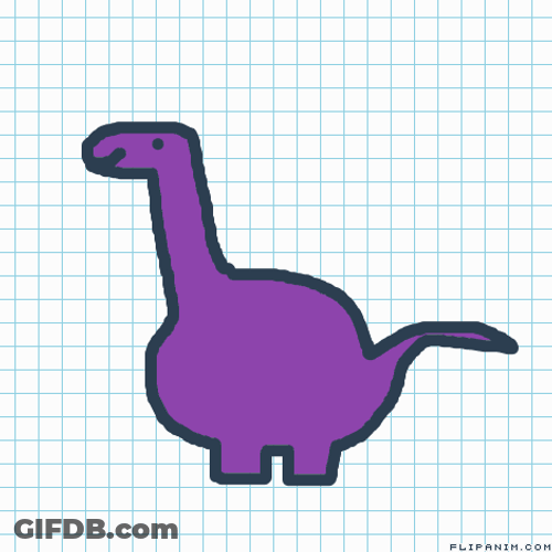 Violet Dinosaur Dance Animation GIF
