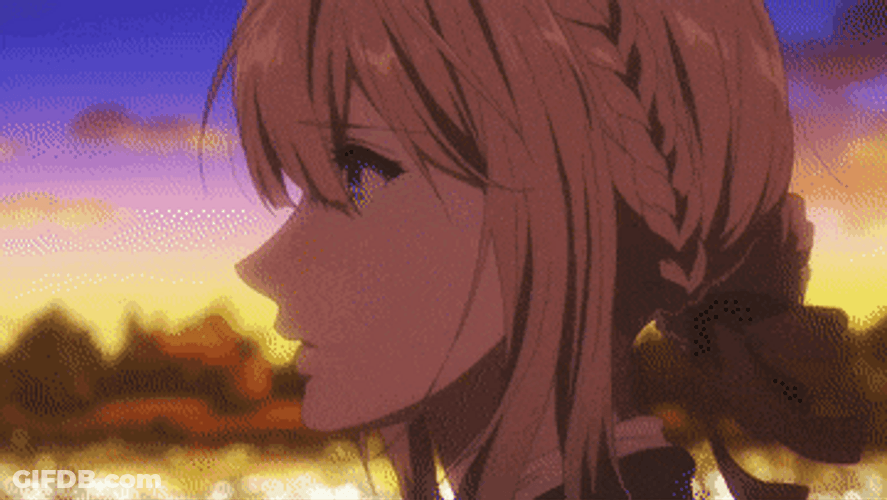 Violet Evergarden Aesthetic Sunset GIF