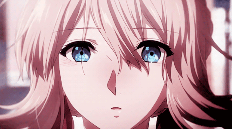 Violet Evergarden Anime Stare GIF