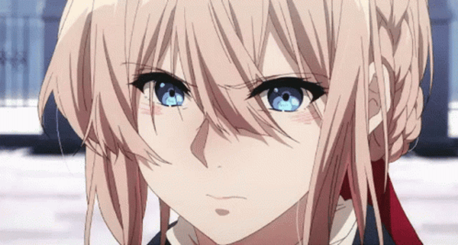 Violet Evergarden Anime Upset Embarrassed GIF
