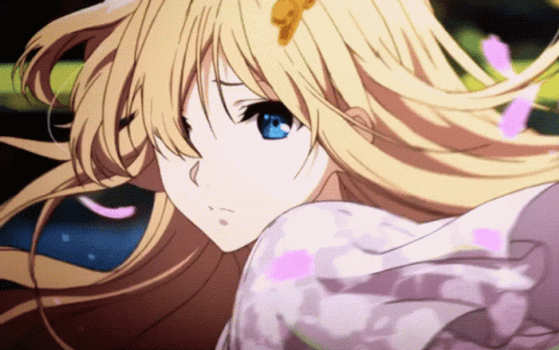 Violet Evergarden Close Up Turn GIF