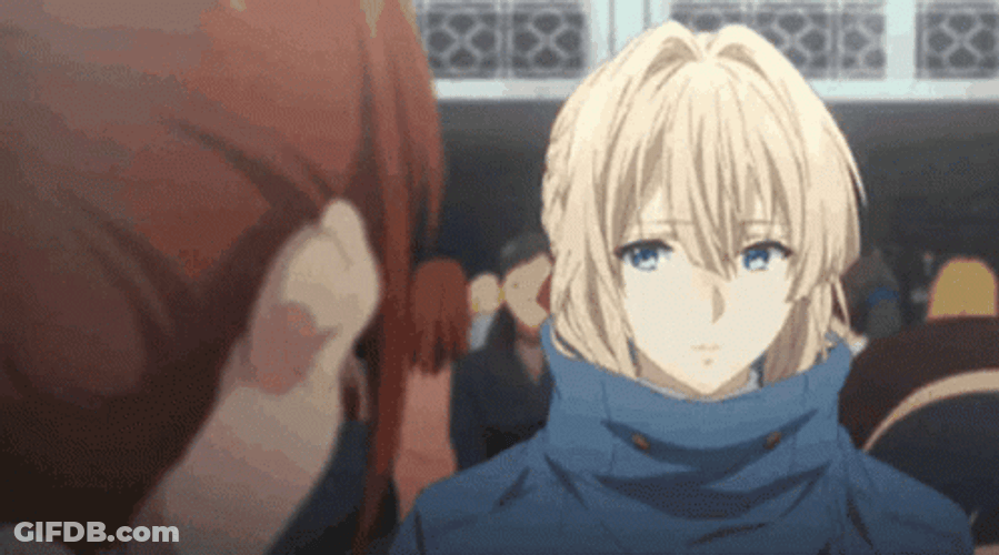 Violet Evergarden Fake Smile GIF
