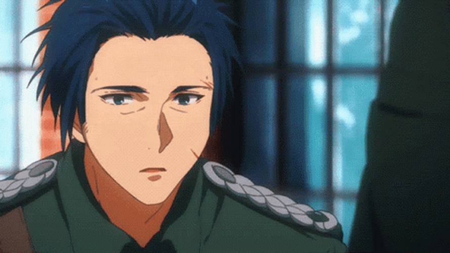Violet Evergarden Gilbert Bougainvillea Look GIF