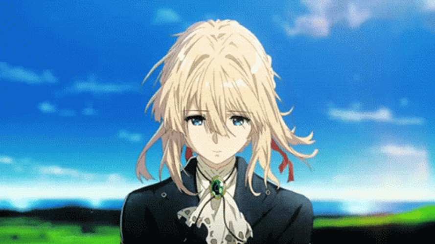 Violet Evergarden Look Up GIF
