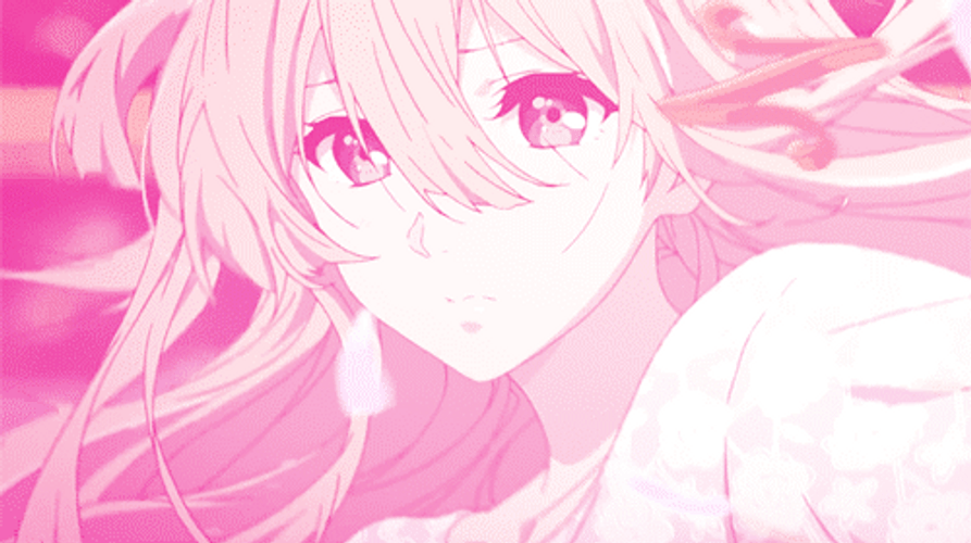 Violet Evergarden Pink Aesthetic GIF