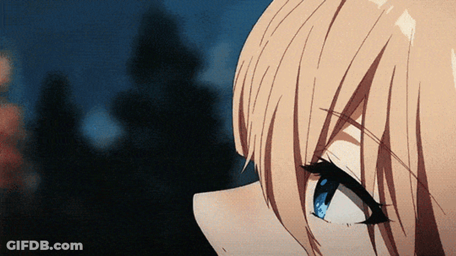 Violet Evergarden Umbrella Fly GIF