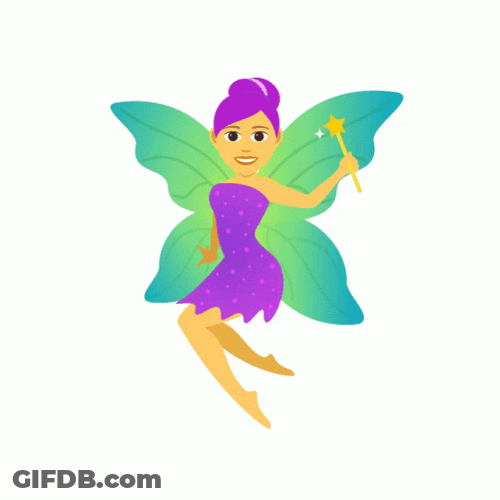 Violet Fairy Digital Animation GIF