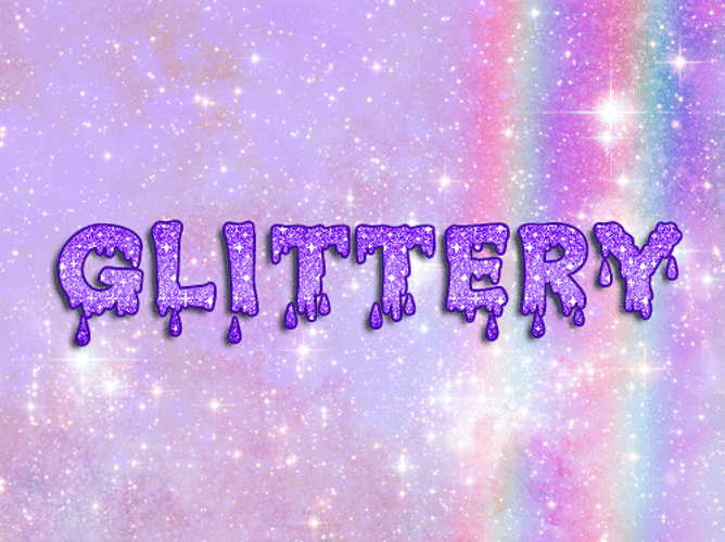 Violet Glittery Sparkle Text GIF