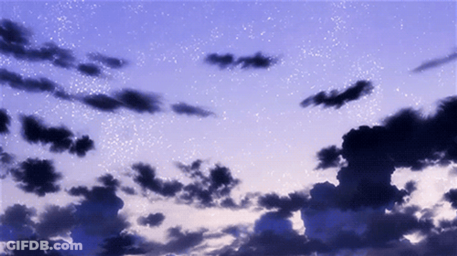 Violet Sky Anime Scenery GIF