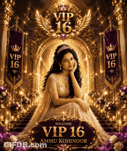 VIP 16 Poster Woman In Tiara GIF