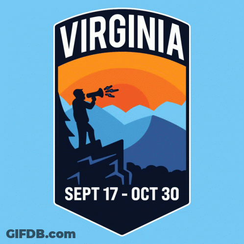Virginia United Early Logo Man Holding Megaphone GIF