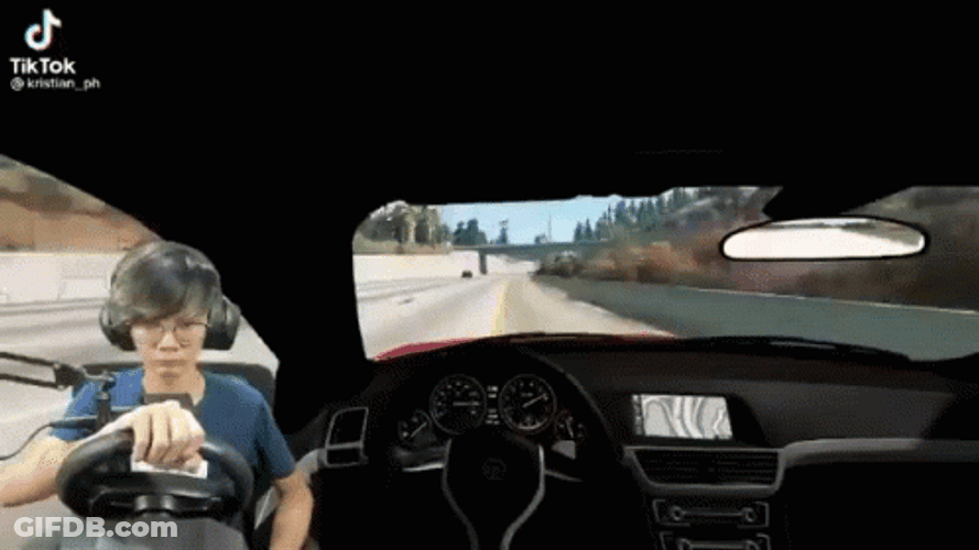 Virtual Car Crash Meme GIF