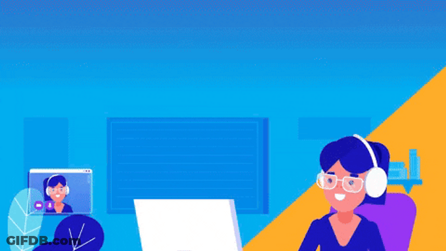 Virtual Collaboration Animated People GIF