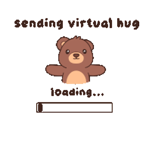 Virtual Hug Sending My Love Sticker GIF