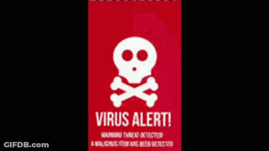Virus Alert Anonymous Hacker GIF