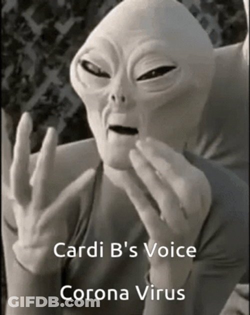 Virus Alien Coronavirus Cardi B GIF