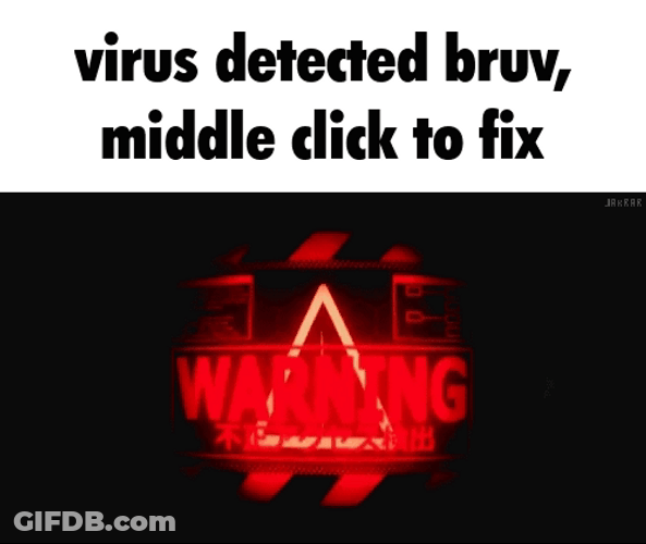 Virus Detected Read Alert Warning GIF