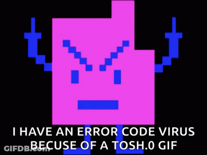 Virus Error Code Color Changing GIF
