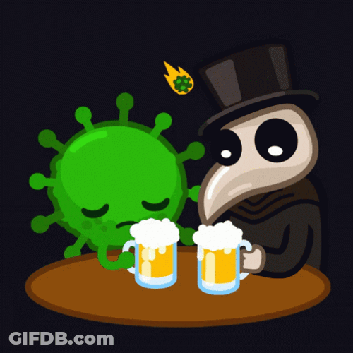 Virus Plague Beer Date GIF