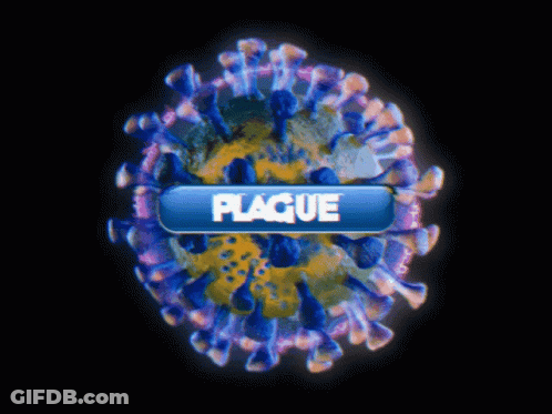 Virus With Plague Button GIF