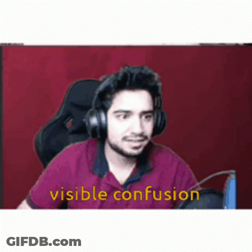 Visible Confusion Man Playing Scene GIF