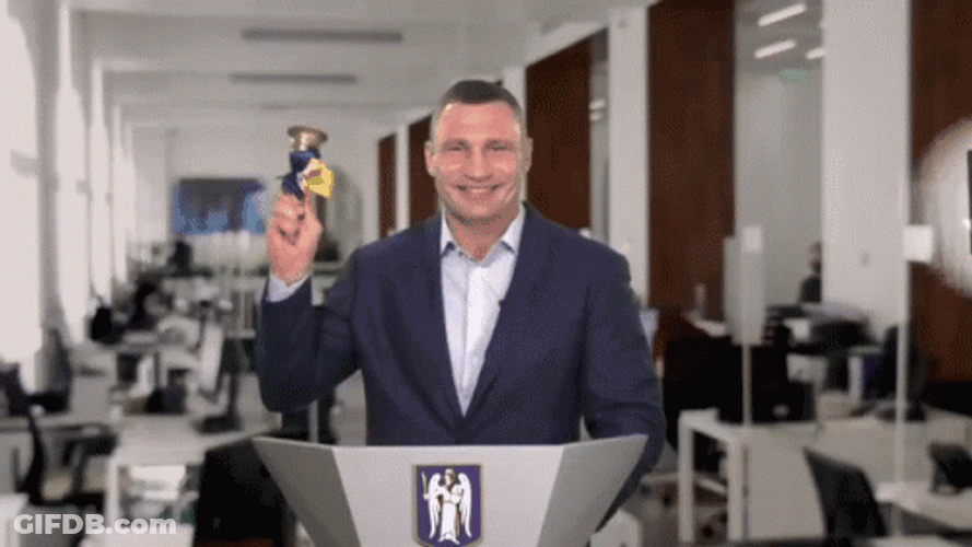 Vitali Klitschko Bell Ringing GIF