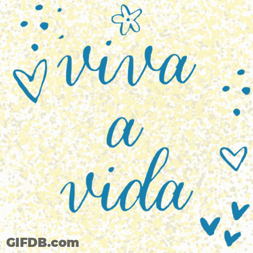 Viva A Nossa Familia Sign With Hearts And Flower GIF