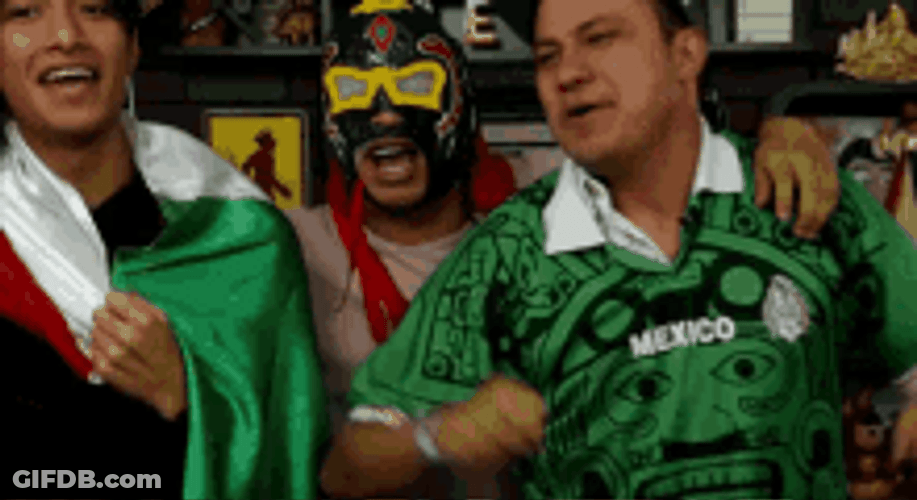 Viva Mexico Three Celebrating Men GIF