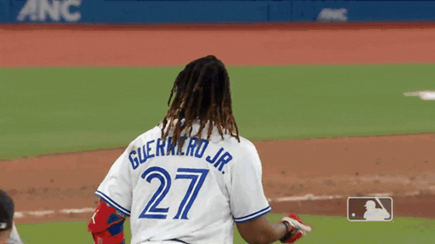 Vladimir Guerrero Jr. Body Bump GIF
