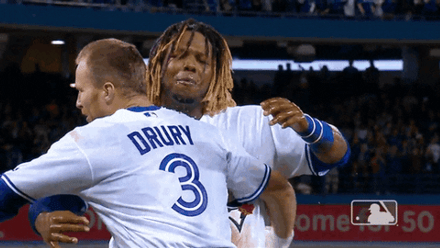 Vladimir Guerrero Jr. Brandon Drury GIF