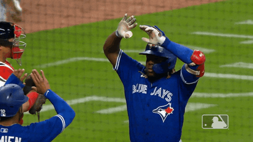 Vladimir Guerrero Jr. High Five GIF