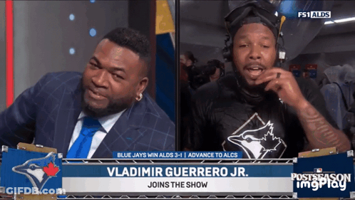 Vladimir Guerrero Jr. Joins Postseason Show GIF