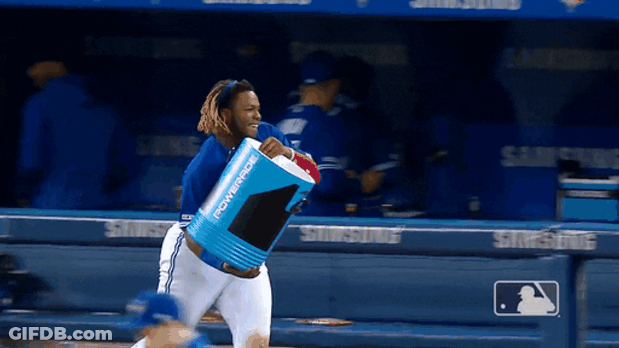 Vladimir Guerrero Jr. Juice Splash GIF