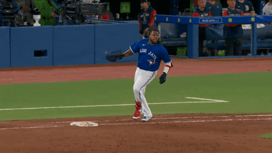 Vladimir Guerrero Jr. Rejoicing GIF