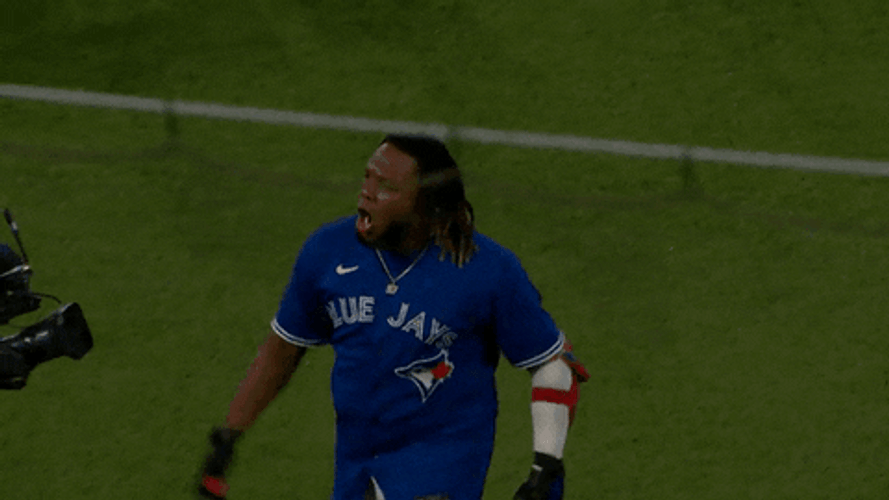 Vladimir Guerrero Jr. Shoulder Tap GIF
