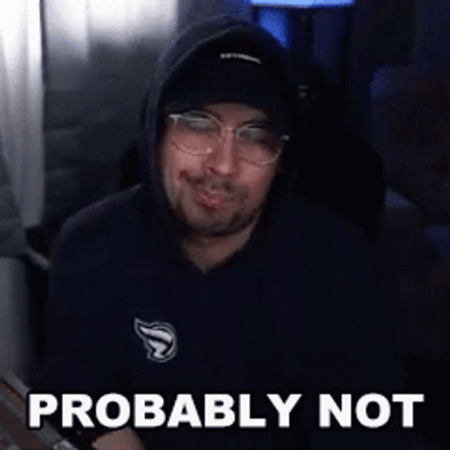 Vlogger Guy Saying Probably Not Or Maybe So GIF