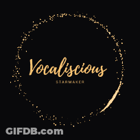 Vocaliscious Starmaker Gold Circle Logo GIF