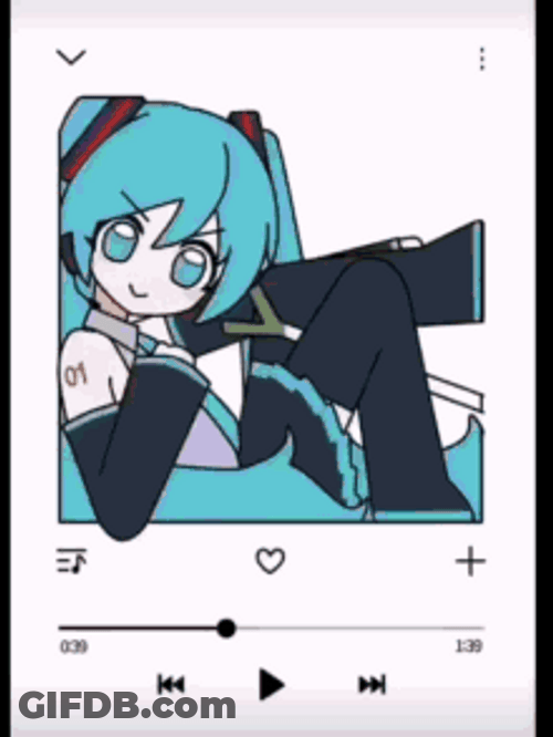 Vocaloid Cast Station Miku GIF