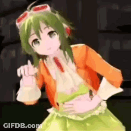 Vocaloid Megpoid Belly Aching Laugh GIF