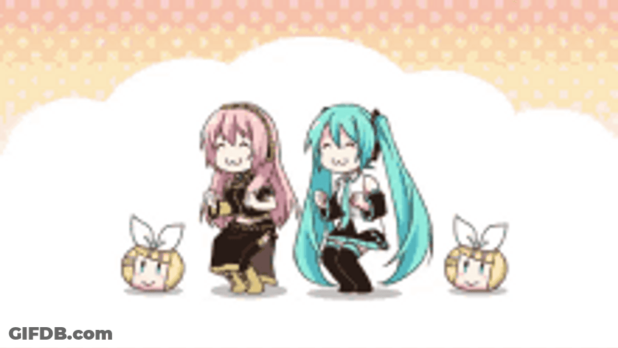 Vocaloid Megurine Luka Hatsune Miku  Dancing GIF