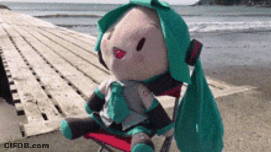 Vocaloid Miku Hatsune Miku Plush GIF