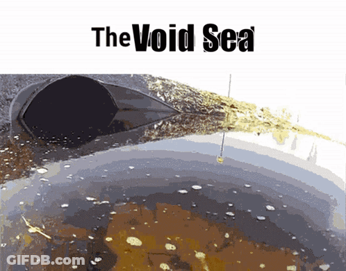 Void Sea Poster Drain Filled With Water GIF