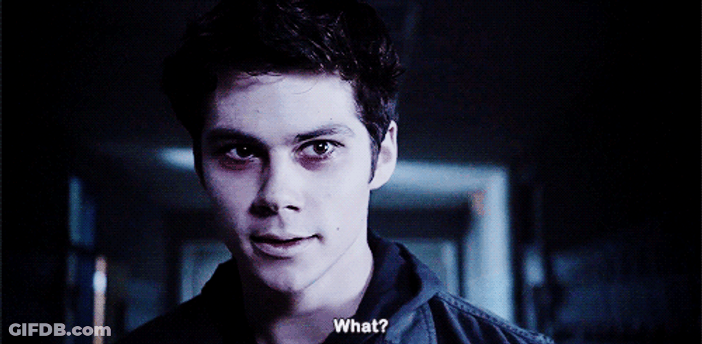 Void Stiles Dylan O'Brien Asking What GIF