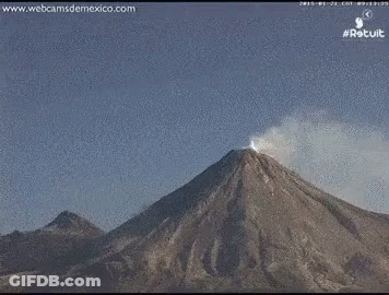 Volcano Erupting GIF
