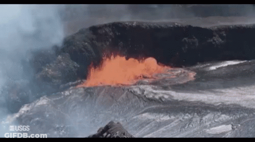 Volcano Erupting USGS Image GIF